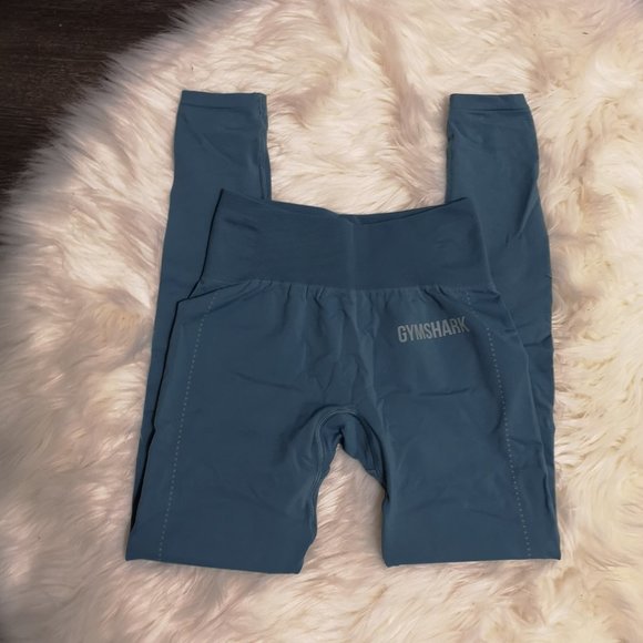 NWOT Gymshark Breeze Lightweight Seamless Leggings in Blue Stone - Size XS! - Picture 4 of 7